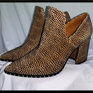 Gianni Bini Cheeta studded booties
